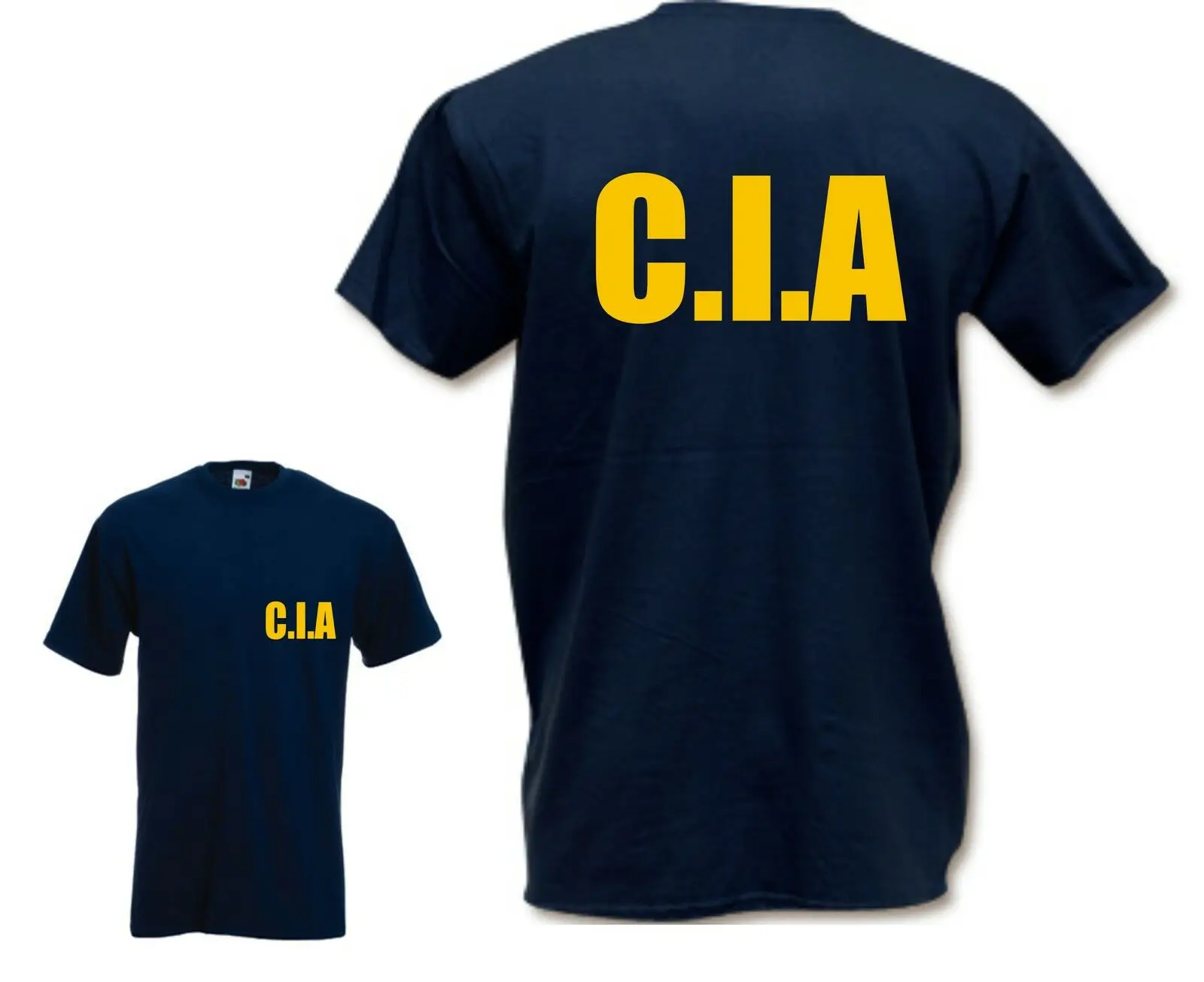 Double Side Cia T Shirt Funny Criminal Retro Fbi Feds Usa Fancy Dress Drugs Cool 2019 New Men Summer Print |