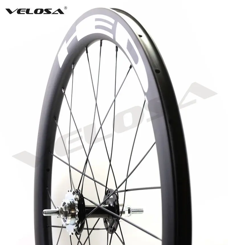 Velosa Super Sprint 50 track bike carbon wheels,700C fixed gear carbon wheelset