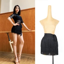 Юбка для латинских танцев женское для современных танцев Одежда для тренировок профессиональное латинское платье для соревнований Леди Румба/Танго/Самба одежда DQL1485