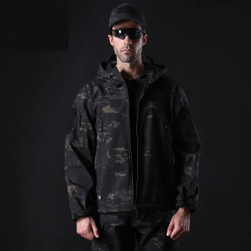 Зимние TAD тепловые армейские камуфляжные водонепроницаемые походные куртки Тактические Военные флисовые теплые ветрозащитные куртки 5XL пальто