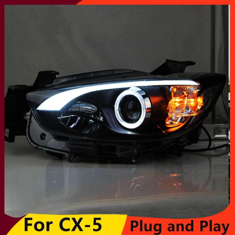Автостайлинг KOWELL для Mazda CX 5 фары 2011 2015 CX5 светодиодный ные DRL Биксеноновые линзы