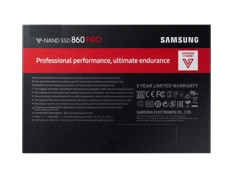 SAMSUNG 860 PRO 256GB 512GB 1 ТБ Внутренний твердотельный диск 256g SSD SATA3 2," HHD MLC для ноутбуков настольных ПК