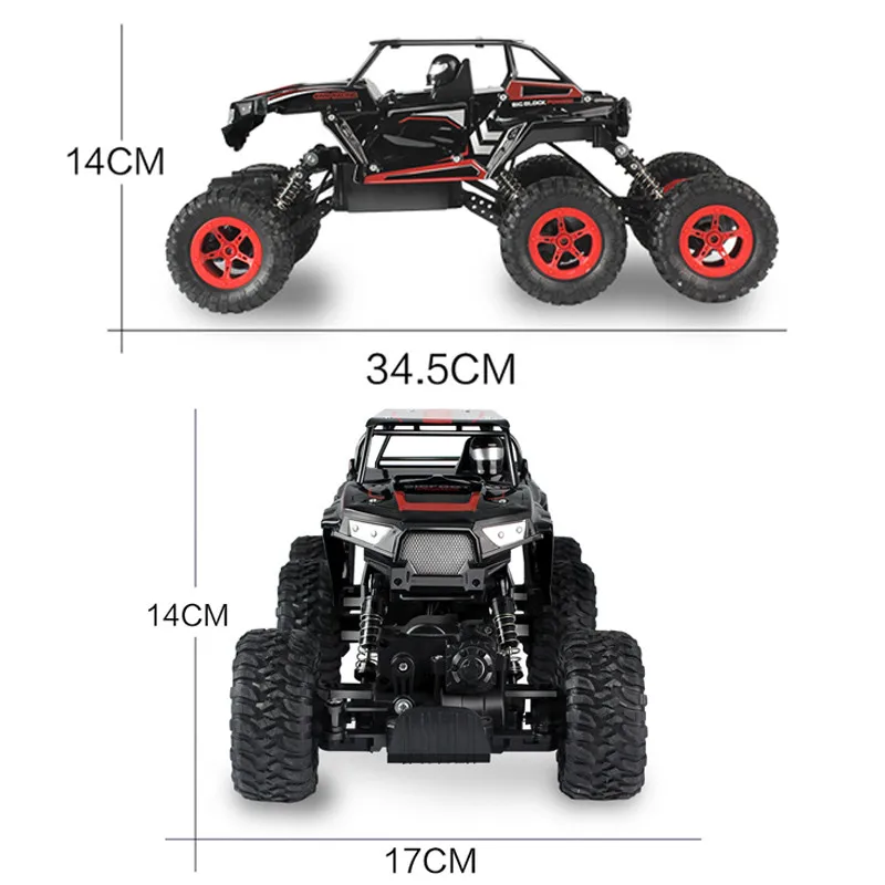 D819 1/14 2 4 ГГц RC Rock Crawler Car 6 колесный привод высокая скорость гоночный автомобиль