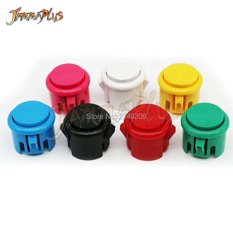 

10pcs Classic Arcade Push Button 30mm /24mm Push Button Copy SANWA Butotn For DIY Arcade Cabinet Accessories