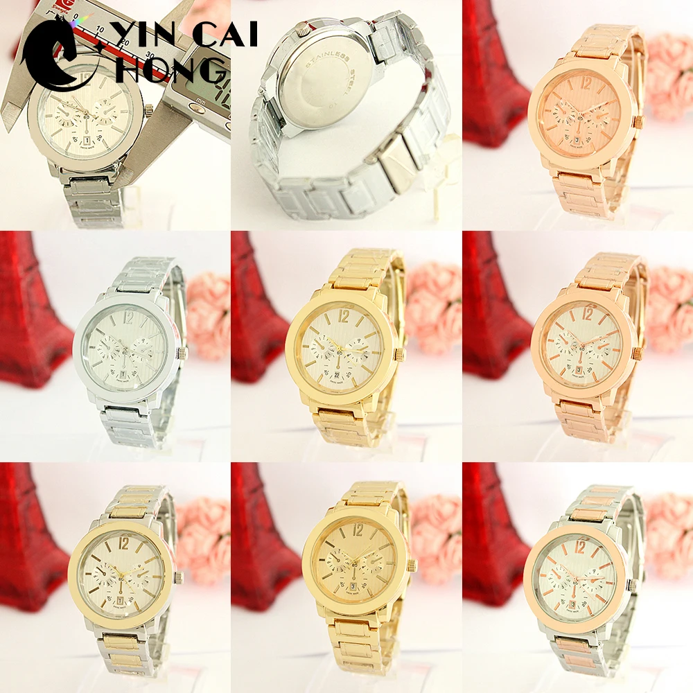 

YCH Alloy Fashion Business Exquisite Men And Women Couple Quartz Watch Rose Gold High Quality Original Jewelry Fashion Gift