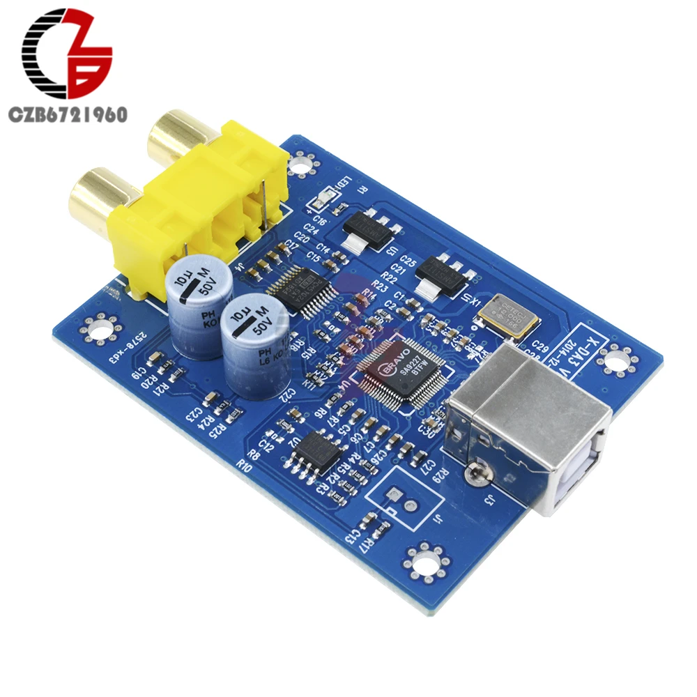 SA9227 + PCM5102A 32 бит 384 кГц DAC Hi Fi асинхронный декодер плата модуль декодирования звука