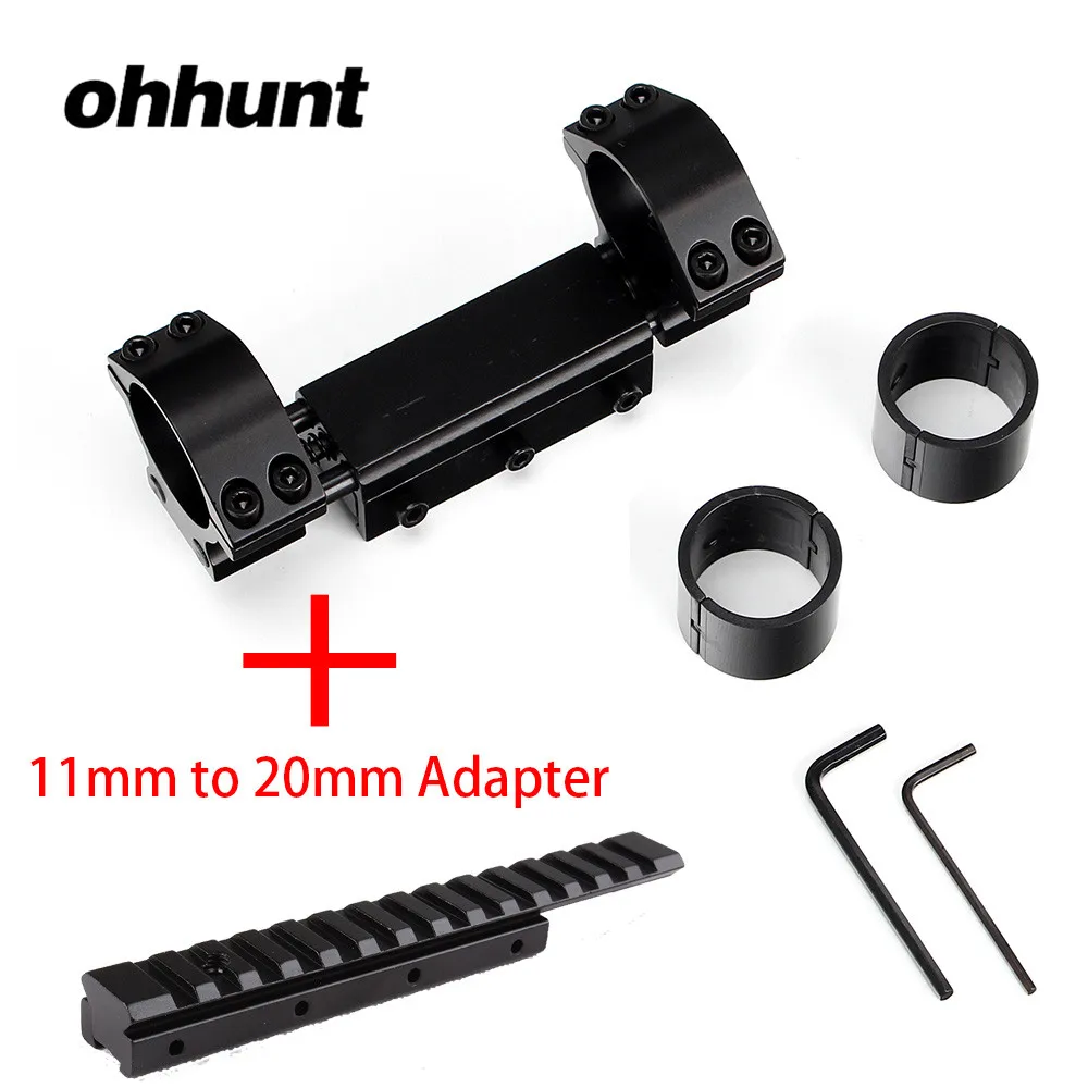 Ohhunt кольца для прицела винтовки 30 мм/25,4 мм прицел Zero Recoil Mount Picatinny Weaver Rail Adapter Base для охоты Airgun Rifle Scope - Цвет: No.2