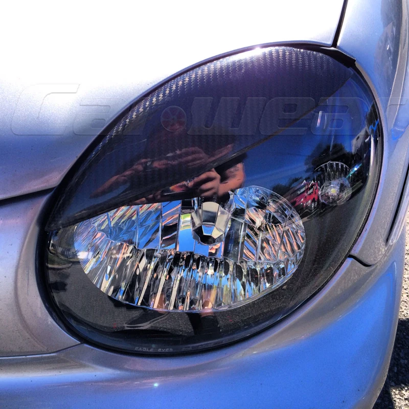 Углерода Волокно передняя фара век бровей для Subaru Impreza 7th 2000 2003|headlight eyelids|carbon