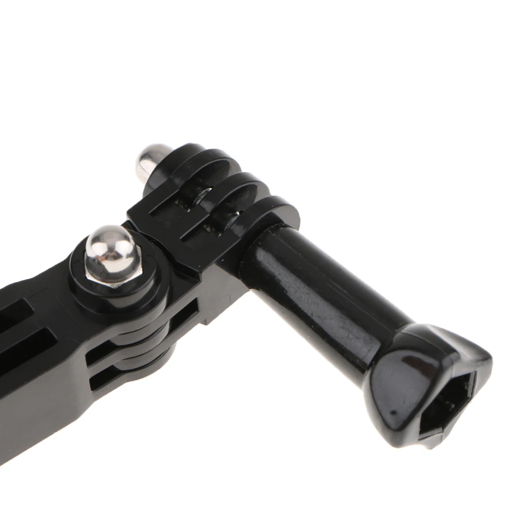 Helmet Mount Arm for GoPro Hero 6/5/4/3+ Adjustable Bracket Sports Camera Housing Adapter with 2x Curved Adhesive Base Pad