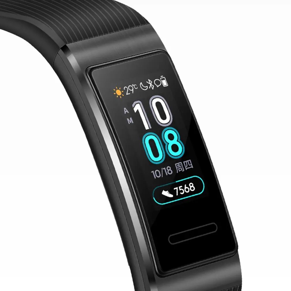 Для huawei Band 3 Pro Встроенный gps Смарт-часы AMOLED сенсорный экран 50 м водонепроницаемый браслет часы