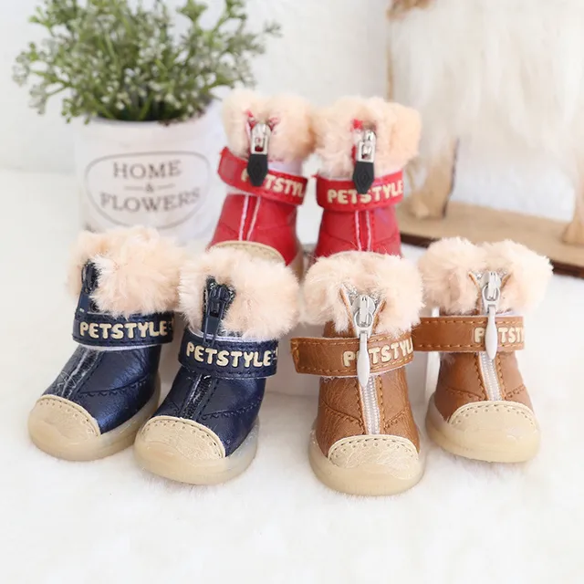 Plush Snow Boots for Dogs