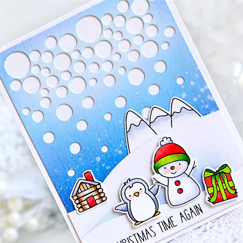 

InLoveArts 9.7*12.6cm Falling Circles Dies Metal Cutting Dies New 2018 for Scrapbooking Album Paper Crafts Diecuts Stencil Decor