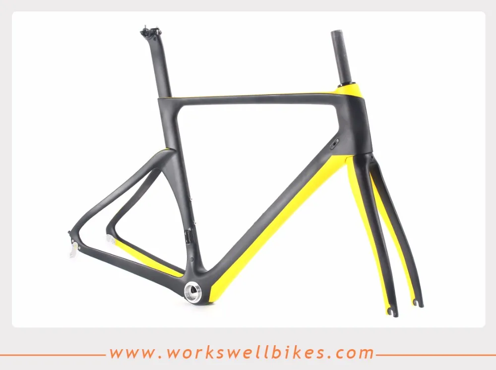 Flash Deal WORKSWELL  Frame Carbon Road 2017 Bicycle Quadro de Bicicleta Chinese Road racing frame thru axle 6