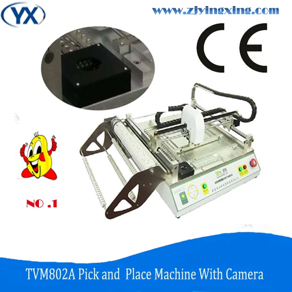 

TVM802A Electronic Components Chip Mounter SMT Equipment Dual Cameras LED Light Assembly Line