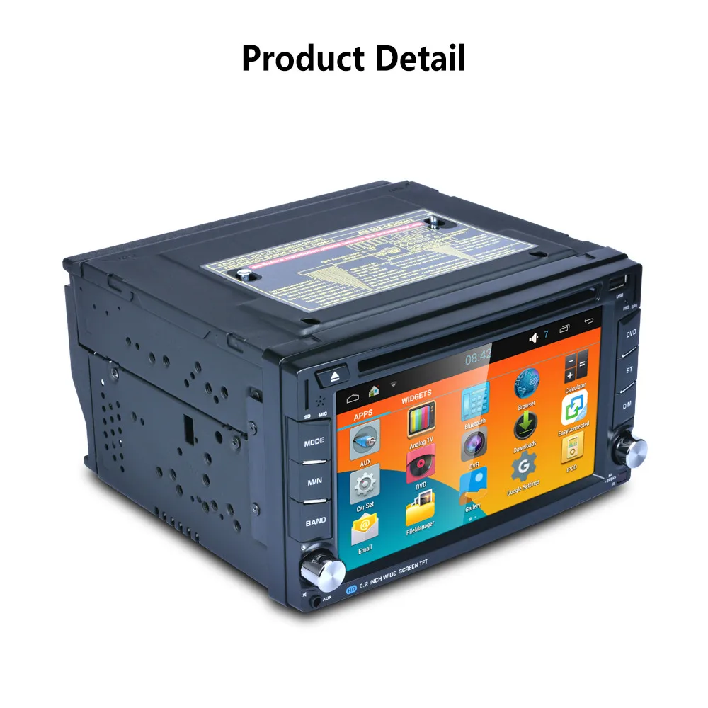 Discount Android Wifi GPS Nav Car In Dash USB/SD/AUX/MP3/CD DVD Player 6.2" Double DIN FM 9