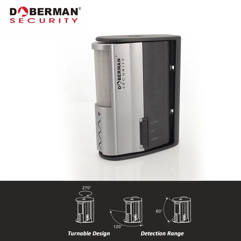 imágenes para Doberman SE-0104 Infrarrojo Detector de Movimiento de Alarma de Seguridad W/IR Sensor de movimiento del Carillón Bienvenido Chime Timbre de Alarma de Seguridad Para el Hogar imágenes para Doberman SE-0104 Infrarrojo Detector de Movimiento de Alarma de Seguridad W/IR Sensor de movimiento del Carillón Bienvenido Chime Timbre de Alarma de Seguridad Para el Hogar