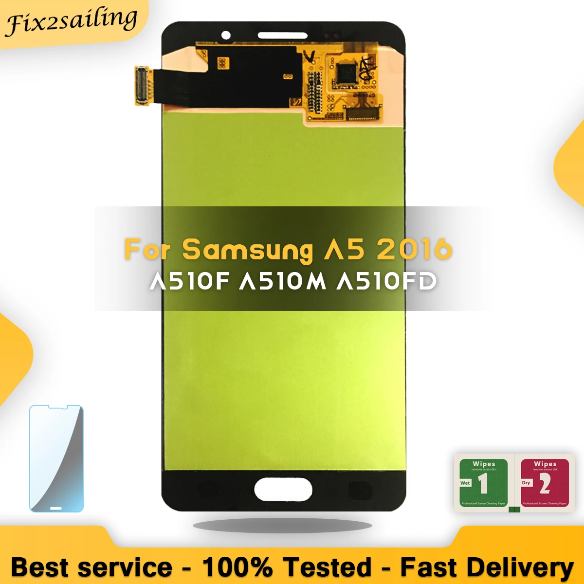 LCD For Samsung Galaxy A5 2016 A510 A510F A510M A510FD A5100 A510Y Display Touch Screen Digitizer Assembly Replacement | Мобильные