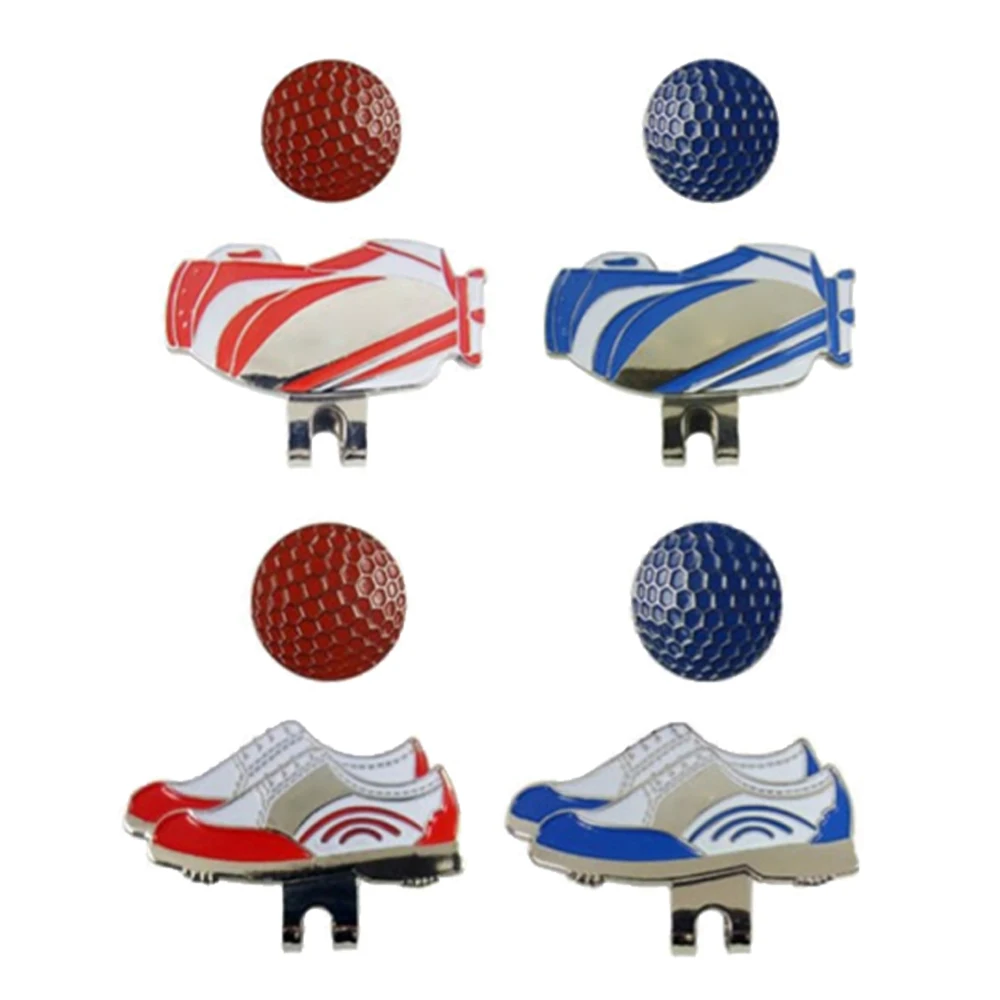 GOG 1pc Golf Ball Marker Plus Golf Hat Clip Golf Shoes alloy