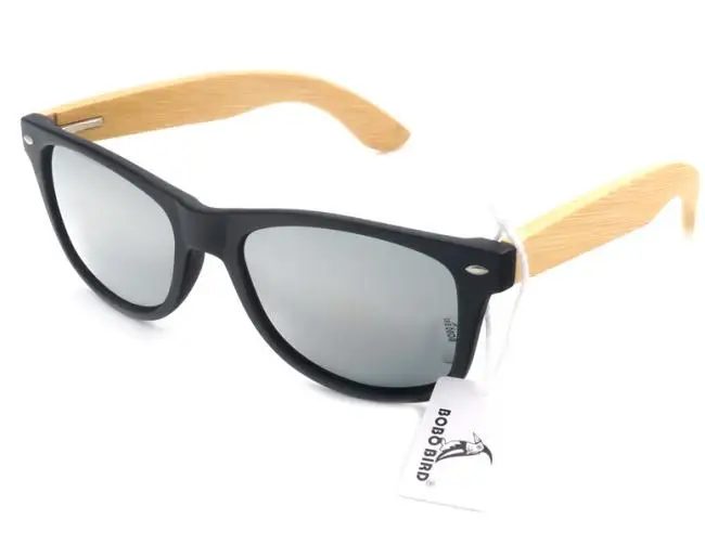 Мужские солнцезащитные очки BOBO BIRD Bamboo с поляризационными линзами, женские и мужские с деревянными подарочными коробками, крутые солнцезащитные очки для друзей в качестве подарка - Цвет линз: CG004gHEIYIN