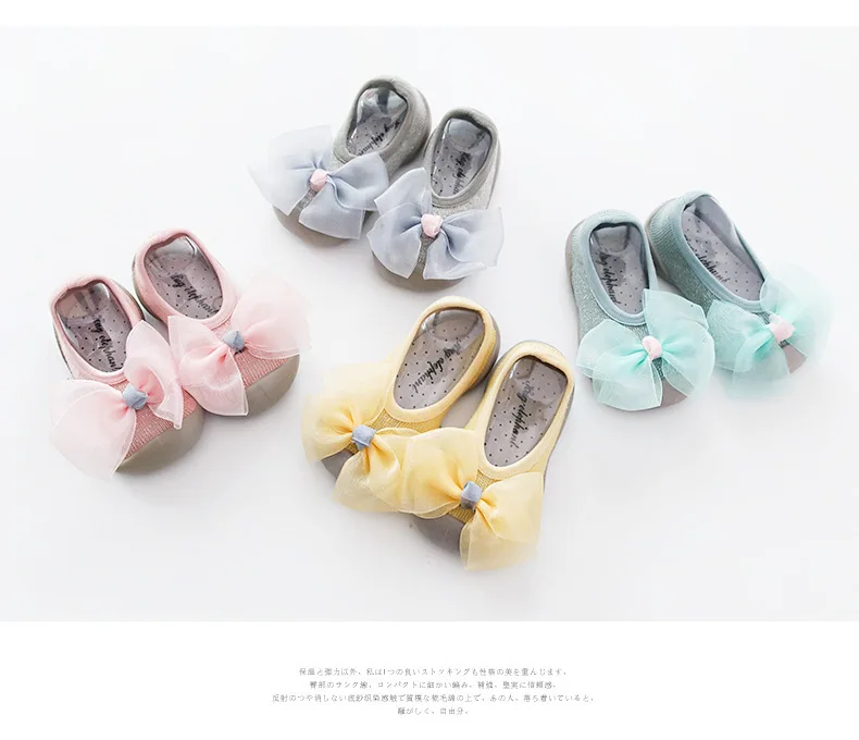 Newborn Boy Girl Anti-slip Socks Baby Anti-skid Soft Socks Baby Lace Bow Socks With Rubber Soles  Toddlers Baby Socks Kids First Walker Warm boy girls First walking slipper Socks (8)