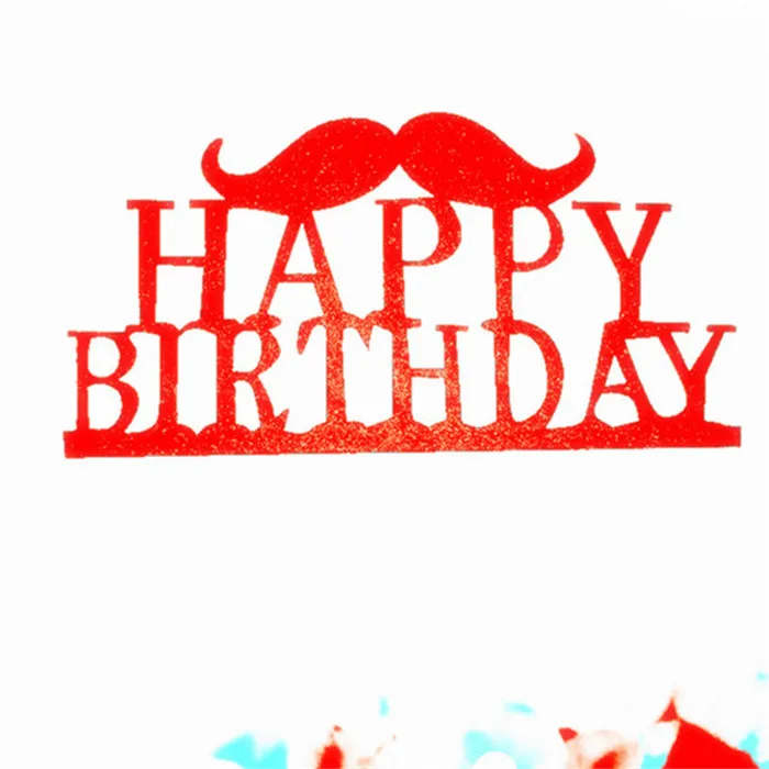 Топпер для торта с днем рождения, товары для вечеринок, Топпер для кексов, украшения для вечеринок на день рождения, Детские топперы для торта на день рождения - Цвет: H43 Cake Topper
