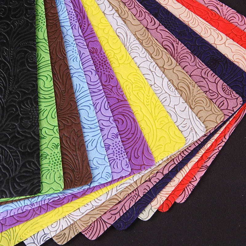 

80g Embossing Flower Non Woven Polypropylene Fabrics Photography Background Cloth DIY dust Clothing 80g Non-woven Fabrics