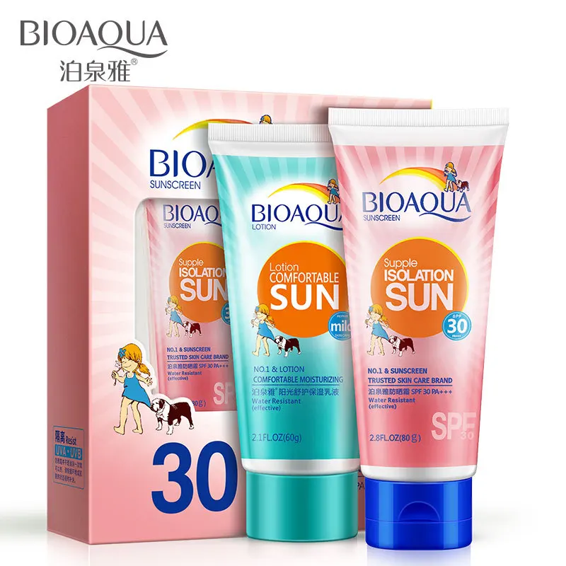 Bioaqua 2 шт. солнцезащитный крем увлажняющий УФ-излучения Sun Protection Face Cream солнцезащитный крем солнцезащитный лосьон солнцезащитный крем SPF30