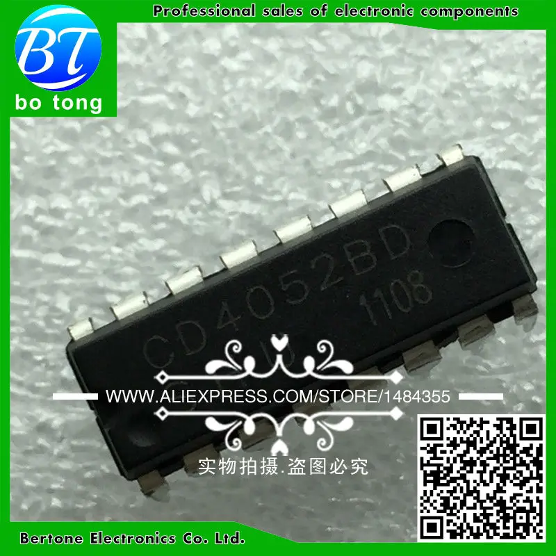 

100PCS CD4052BE DIP16 CD4052 DIP new and original IC