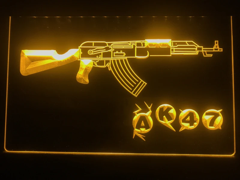 801 AK47 Новый Калашников Страйкбольное ружье светодиодный неоновый светильник