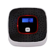 Детектор угарного газа и дымовой пожарной сигнализации с голосовым Предупреждение ЖК-дисплей цифровой Дисплей Высокочувствительный детектор окиси сигнализация предупреждающая о возможности отравления