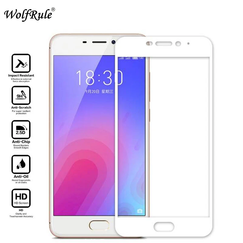 2pcs Full Glass Meizu M6 screen protector Film 2.5D Anti-Brust Tempered For Meilan | Мобильные телефоны и аксессуары