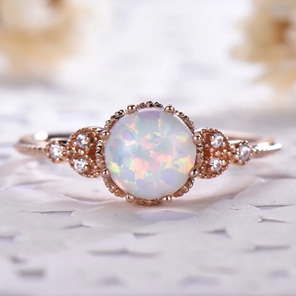 1 PCS Vampire Movies With the Same Style Moonstone Ring