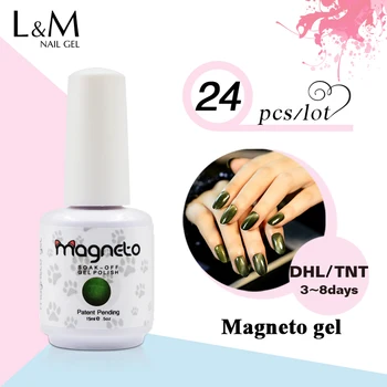 

24pcs Magneto Cat Eye Gel Free shipping 48colors gel lacquer nail polish Uv French Nail Art