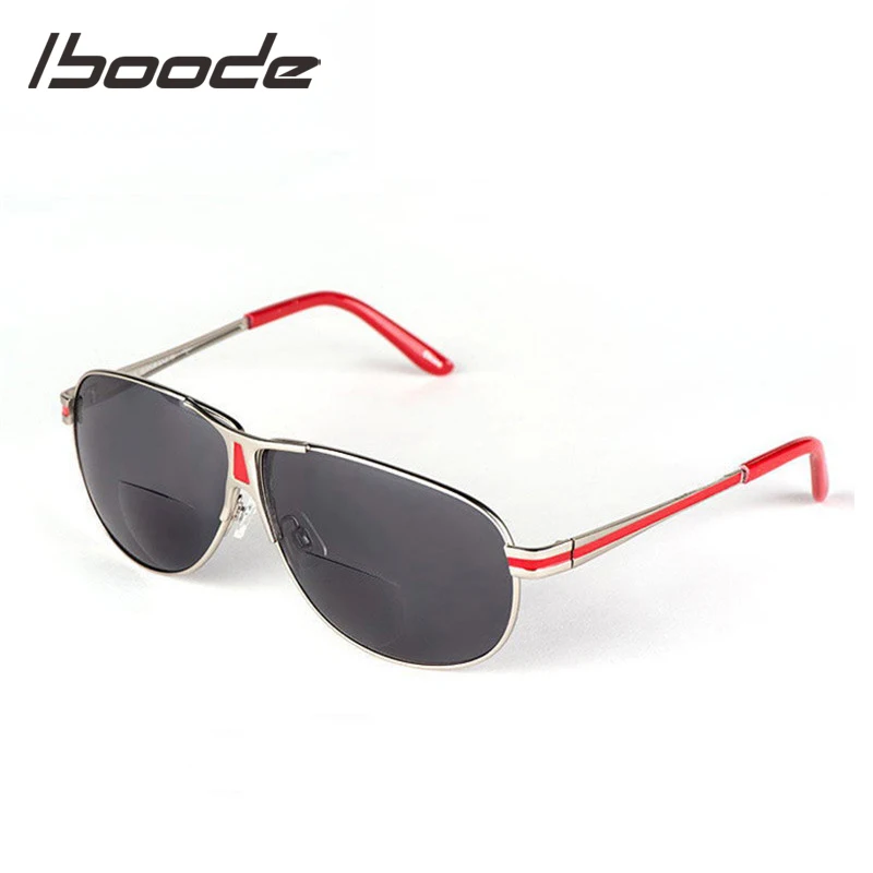 

IBOODE Pilot Metal Sun Reading Glasses Women Men Presbyopic Eyewear Female Male Hyperopia Eyeglasses Unisex Anti UV Spectacles