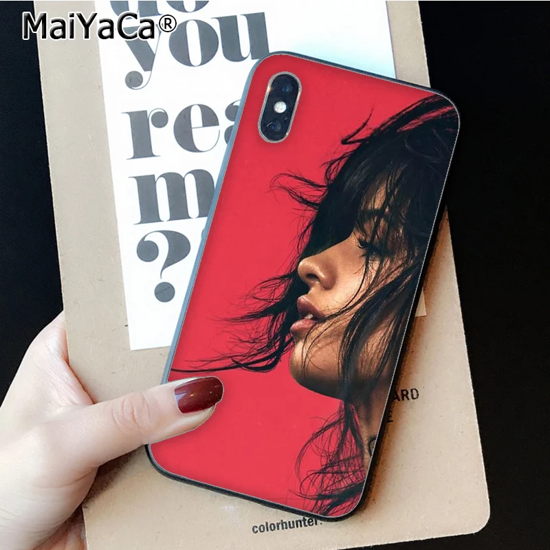 MaiYaCa Camila Cabello DIY Painted Phone Accessories Case for Apple iPhone 8 7 6 6S Plus X XS MAX 5 5S SE XR Cellphones