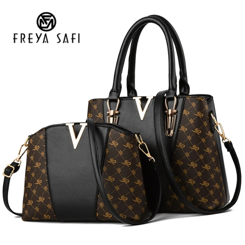 

2 PCS Women Bags Set Leather Handbag New Women Tote Bag Ladies Handbags Shoulder Bag for Women Luxury Messenger Bag Bolsas