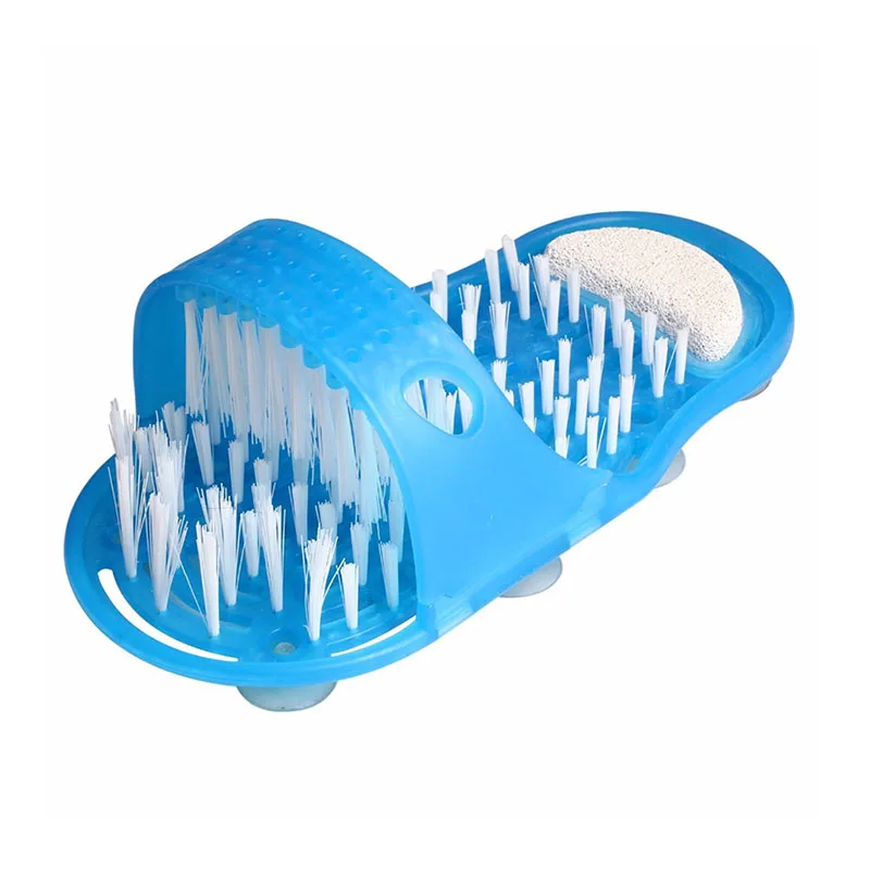 

2018 Foot File Scrubber Easy Feet Foot Cleaner Spa Slippers Brush Massager Clean Bathroom Shower Clean Blue Foot Care Treatment