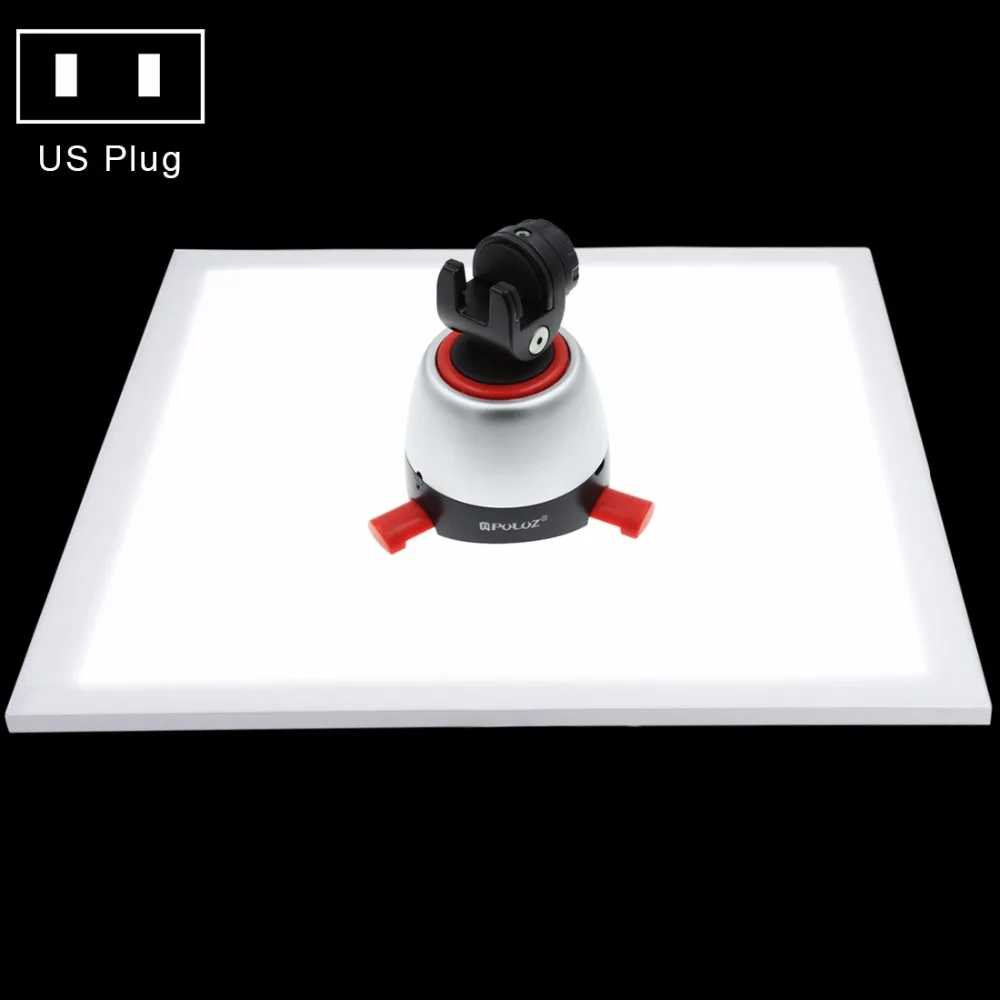 

PULUZ 1200LM LED Photography Shadowless Bottom Light Shadow-free Lamp Panel for Photo Shooting Tent Box &No Polar Dimming Light