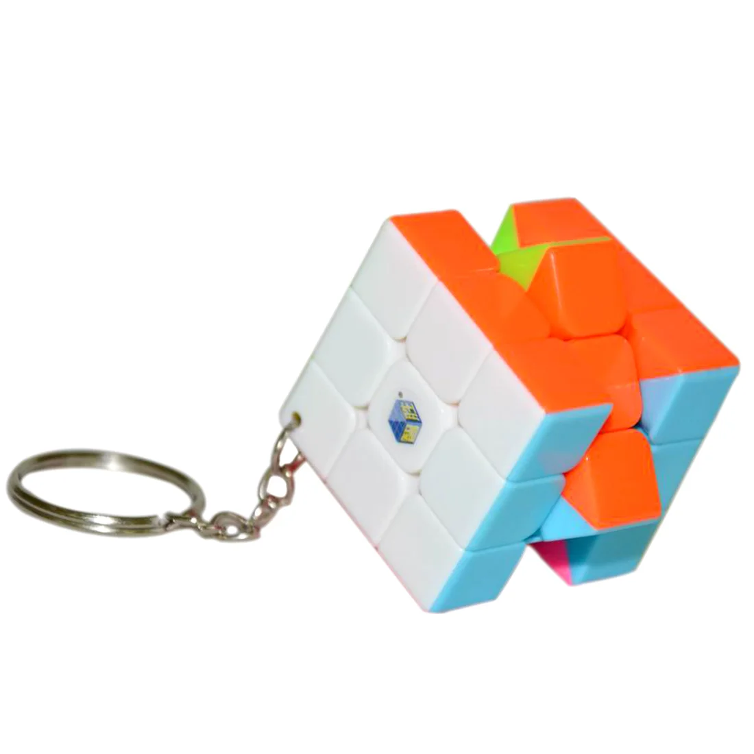 

Yuxin YuQiLin Mini 3x3x3 Stickerless Magic Cube Speed Cube wtih Key Ring - Pink