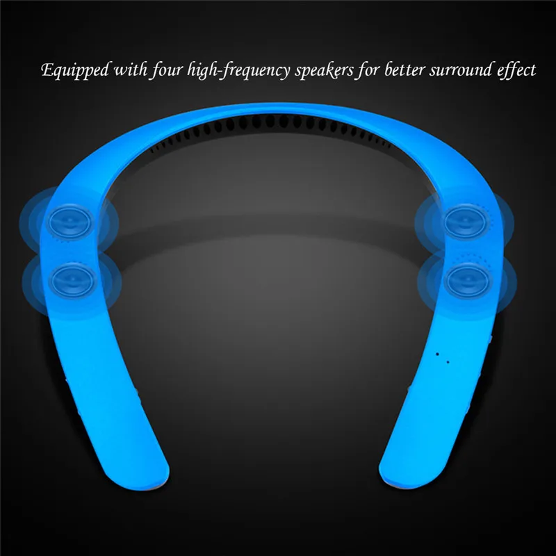 Wearable Neckband Wireless Surround Sound Active Speaker Portable Neck