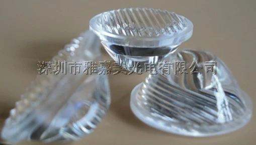 

led lens 22.5mm stripe 8 * 60 degree Led reflector lens , power 1W 3W lenses,LED Optical lens