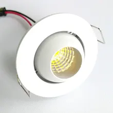 

3W bull eye down light change angle recessed light spotlight ceiling lighting
