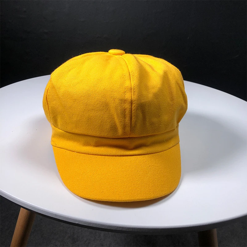 HT1759 новые модные женские шапки, однотонные простые береты, женские весенне-летние береты, женская кепка в Корейском стиле, восьмиугольная кепка Newsboy s