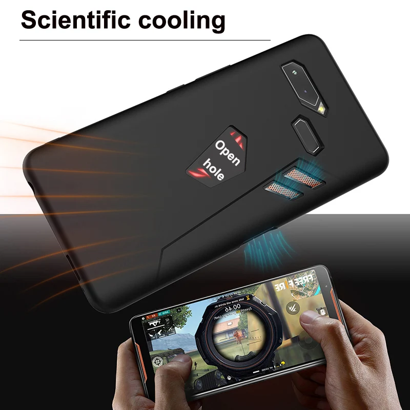 Чехол для ASUS ROG Phone ZS600KL, мягкий силиконовый чехол, чехол для ASUS ROG Phone Z01QD, прозрачная пленка из закаленного стекла