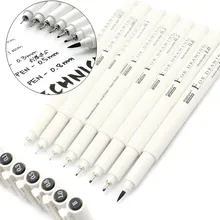 8 шт. пигментные перманентные маркеры для рисования, креативные перманентные чернильные маркеры, граффити, карандаши для рисования, школьные канцелярские принадлежности 04029