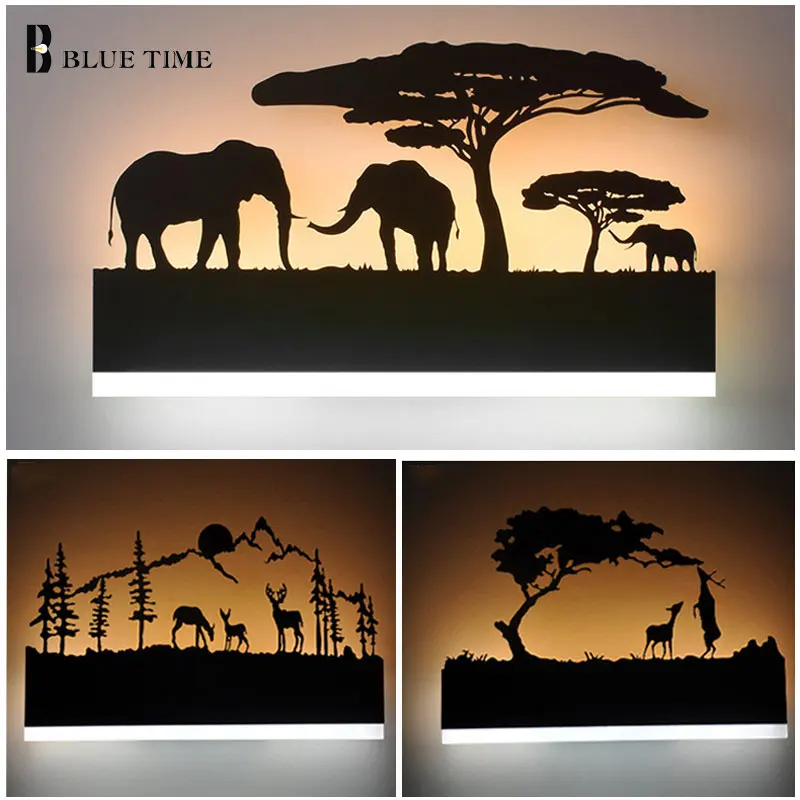  L38cm Black Creative Modern LED Wall Light For Living room Bedroom Bedside room Wandlamp AC110V 220 - 32864887255