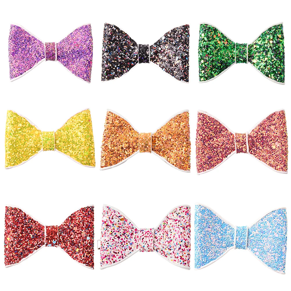 

Dog Hair Clip Glitter Bow Hairpins Hair Barrettes Cute Baby Girls Headwear Hair Clip Kitten Puppy Grooming Supplies