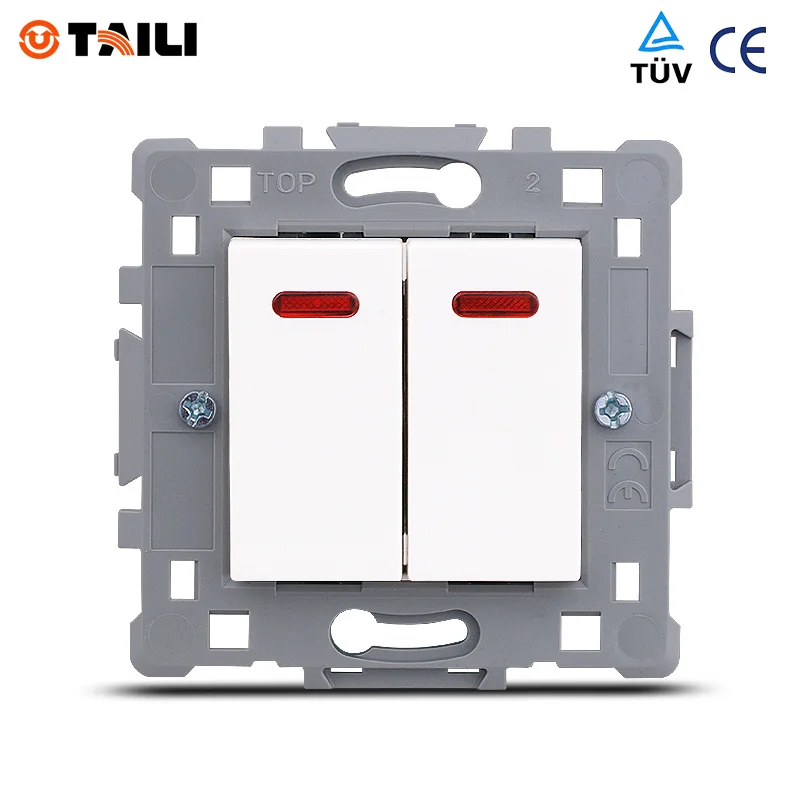 Diagram Taili Eu Standard Wall Switch 2 Gang 1 Way Switch Light