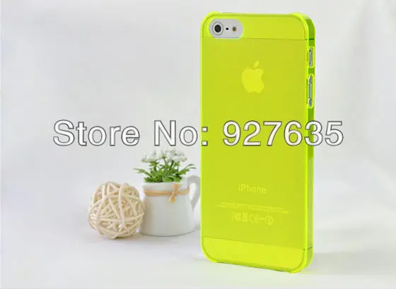 Sales promotion!0.5mm Ultra Thin case for iPhone 5S Slim Matte frosting Transparent Clear Cover Case For iPhone5 500pcs/lot |