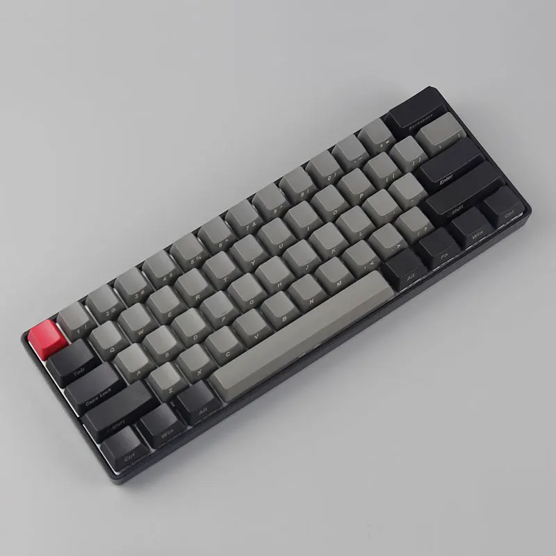 Dolch 60 OEM боковая печатная Толстая pbt 61 клавиша для GH60 покер DZ60 mx Переключатель ANSI 60% механическая клавиатура